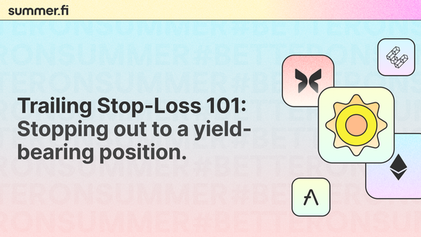 Trailing Stop-Loss 101: Stopping out to a yield-bearing position.