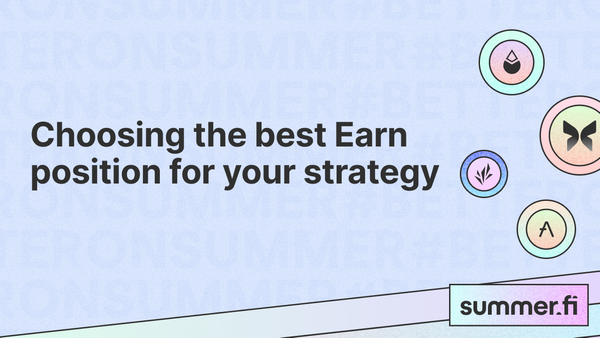 Choosing the Best Earn Position for your Strategy