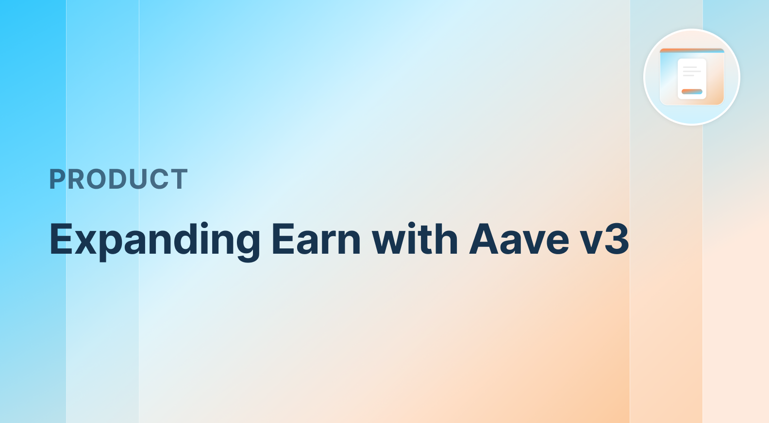 Expanding EARN with Aave V3